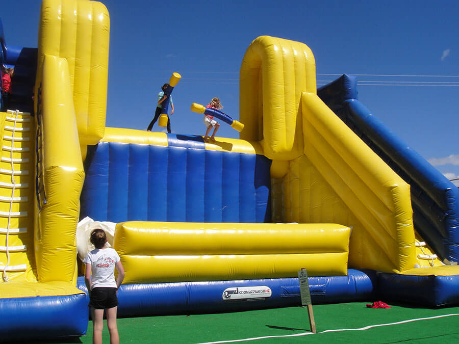 Battle Zone inflatable jousting game